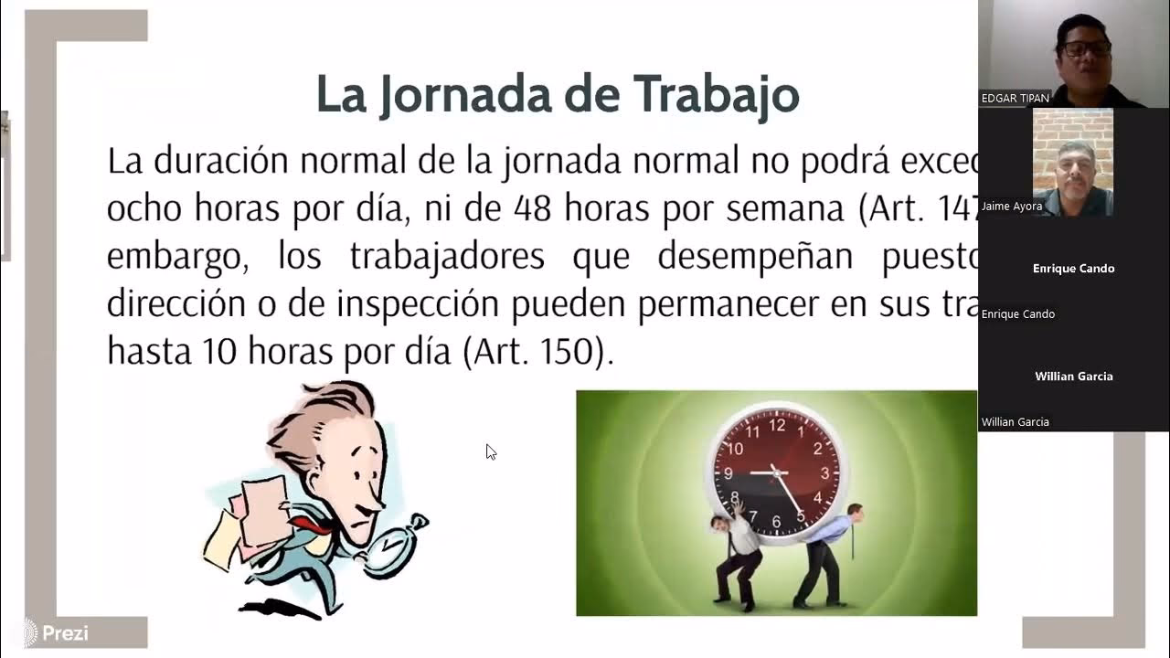 ¿Cuál es la jornada mensual en horas en Ecuador?