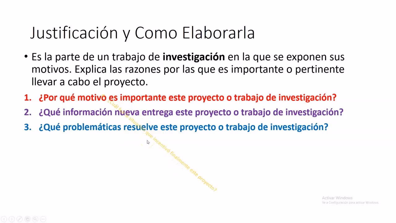 ¿Cómo se hace una justificación de un trabajo?