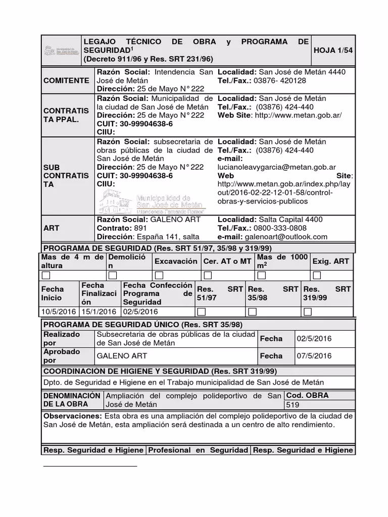 ¿Qué es el Legajo Técnico de una Obra?