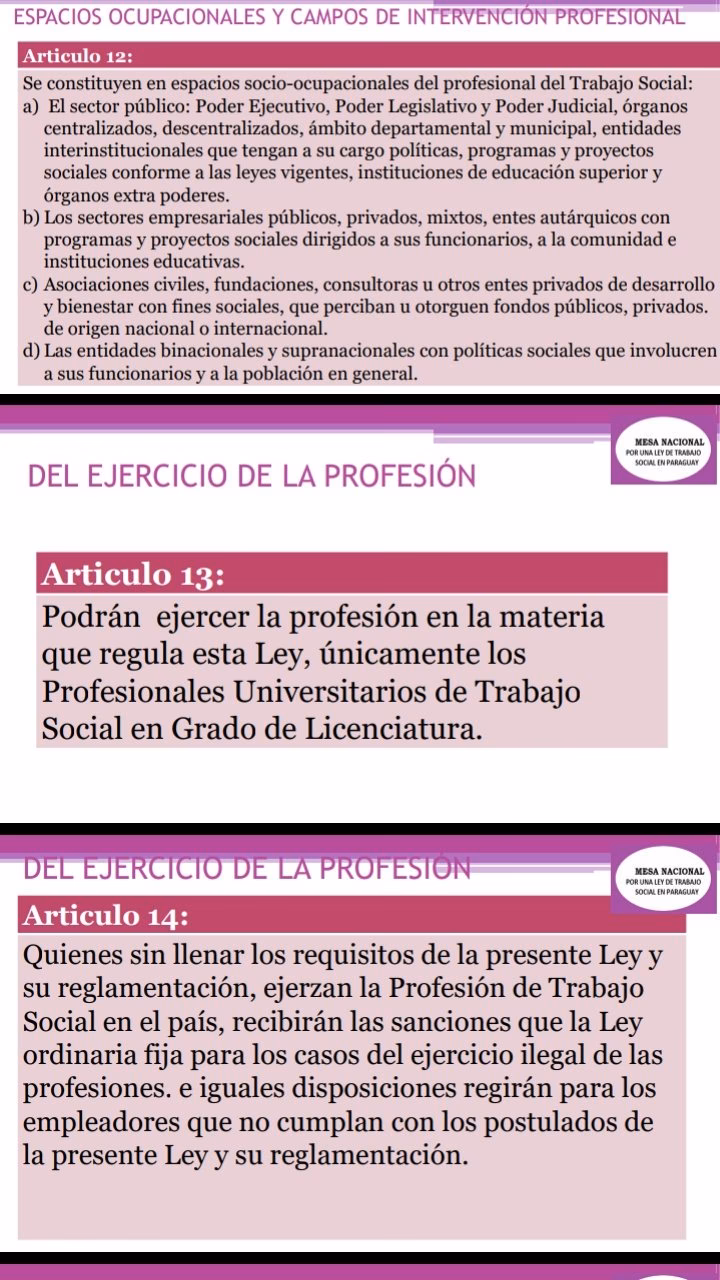 ¿Qué hace un trabajador social en Paraguay?