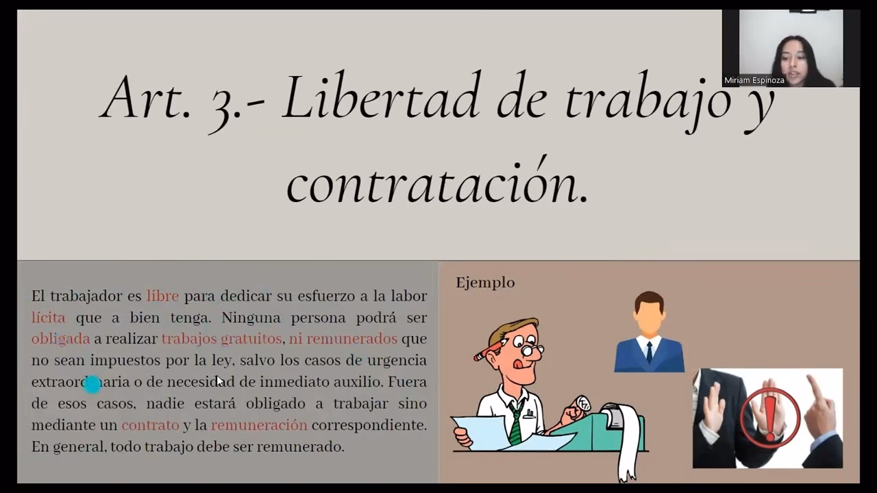 ¿Qué significa coartar la libertad de trabajar?