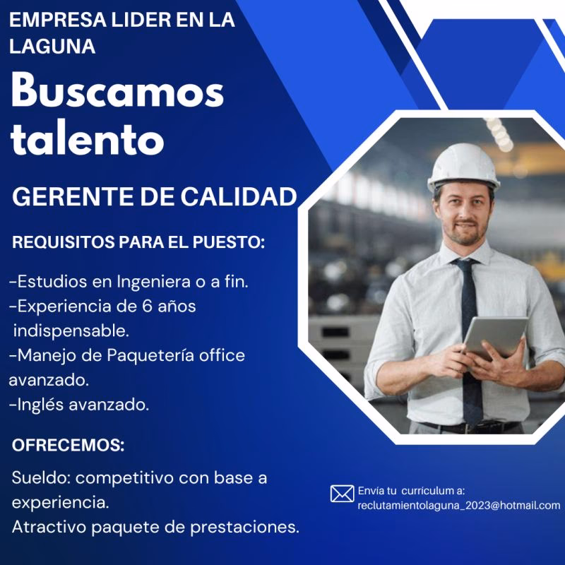 ¿Qué se estudia para ser jefe de calidad?