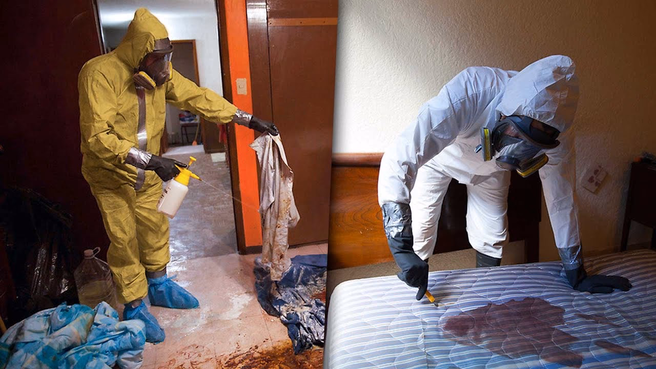 ¿Cómo se llama la persona que limpia la escena del crimen?