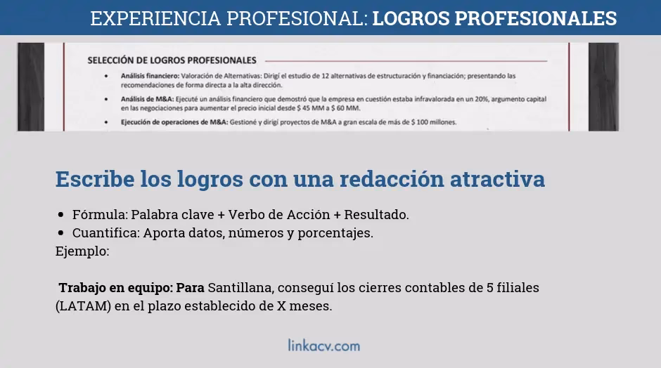 ¿Qué logros tienes al trabajar?