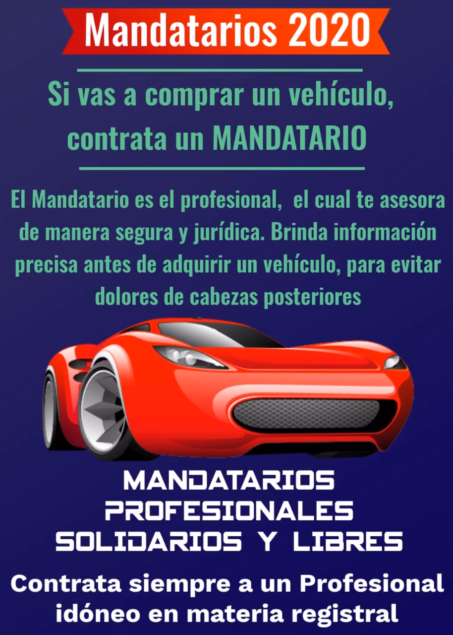 ¿Cómo me registro como mandatario del automotor?