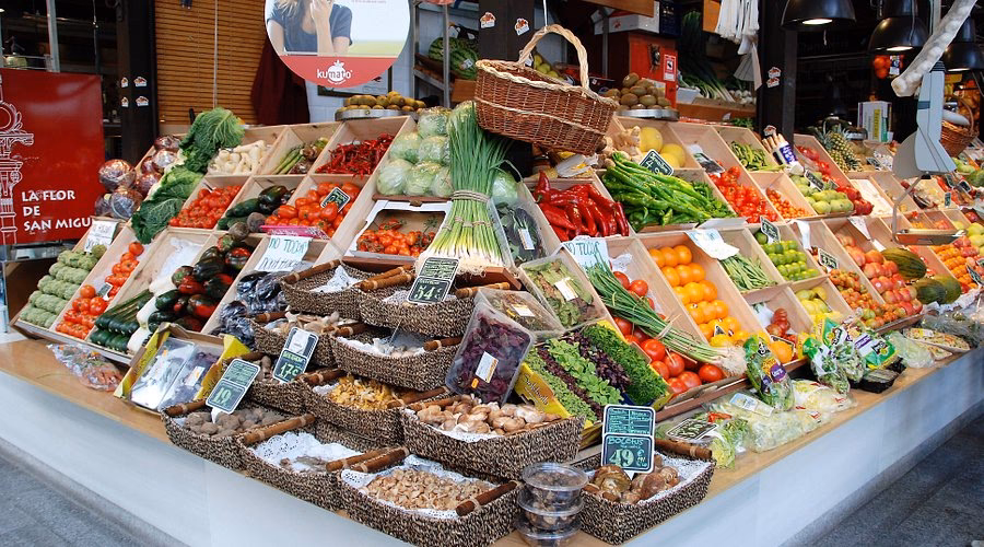 ¿Cuántos puestos tiene el Mercado de San Miguel?