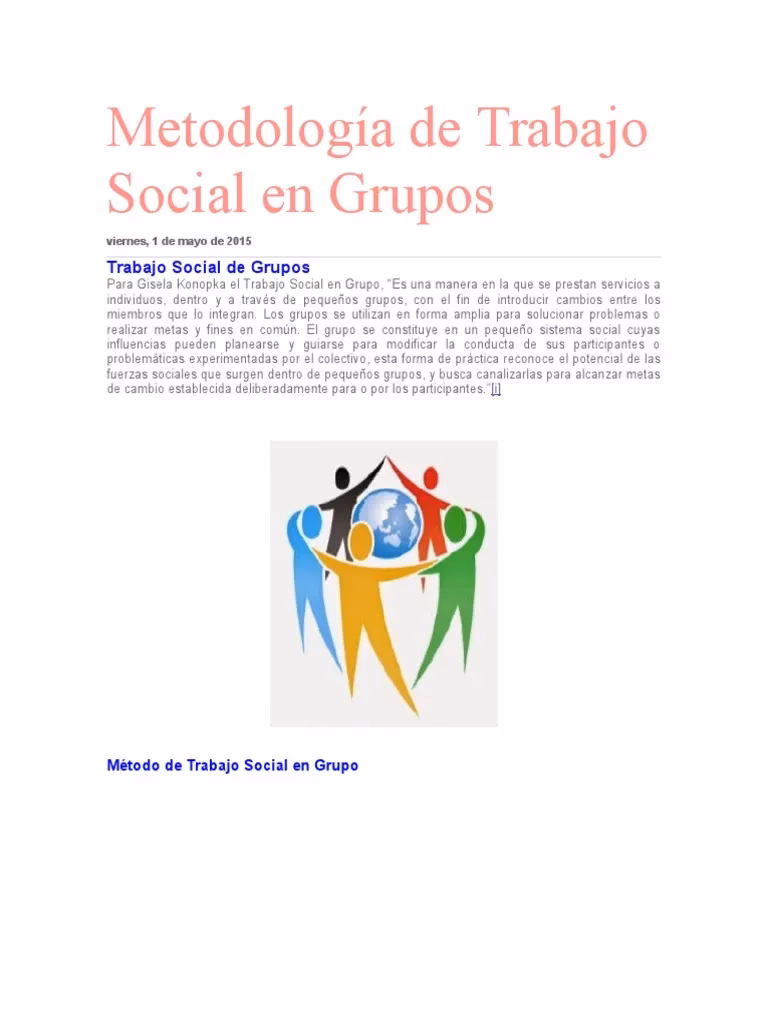 ¿Qué es el método de grupo?