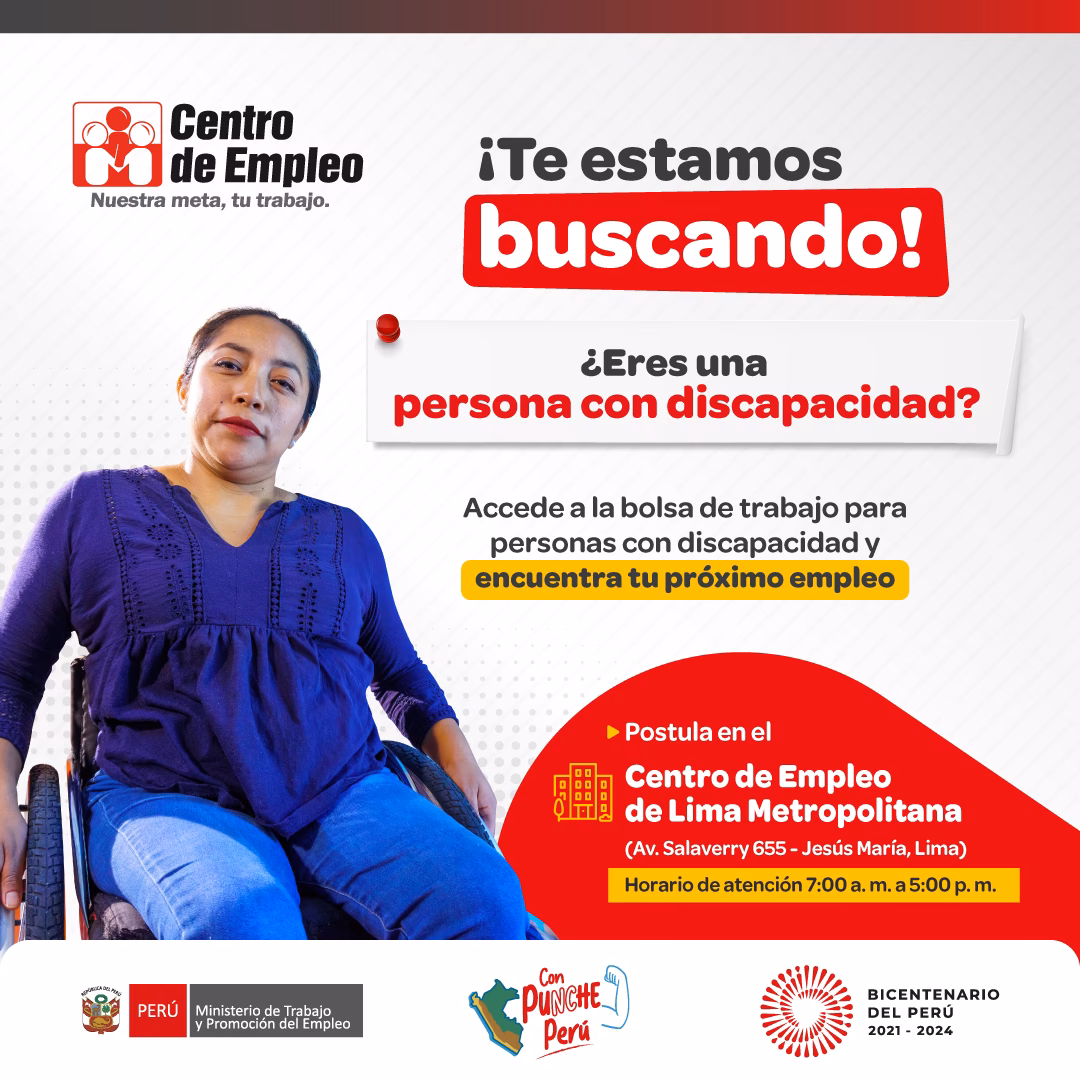 ¿Qué ministerio se encarga de las personas con discapacidad?