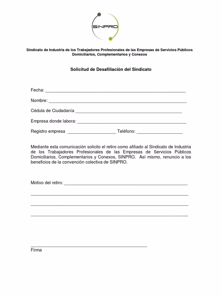 ¿Cómo escribir una carta para retirarse de un sindicato?