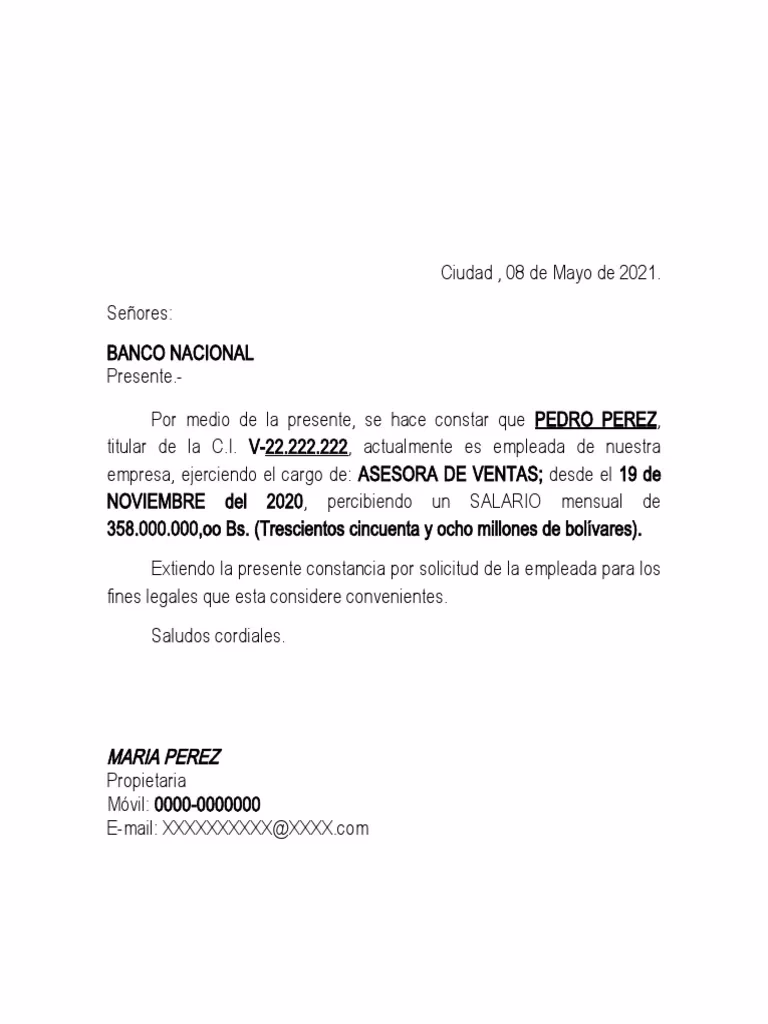 ¿Cómo sacar una constancia de trabajo en Venezuela?