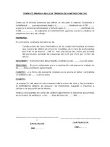 Contratos de Trabajo en Construcción: Claves PIAC