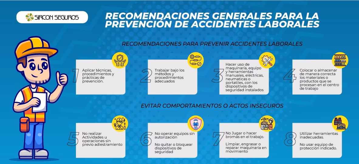 ¿Cuáles son 5 consejos para prevenir accidentes en el trabajo?