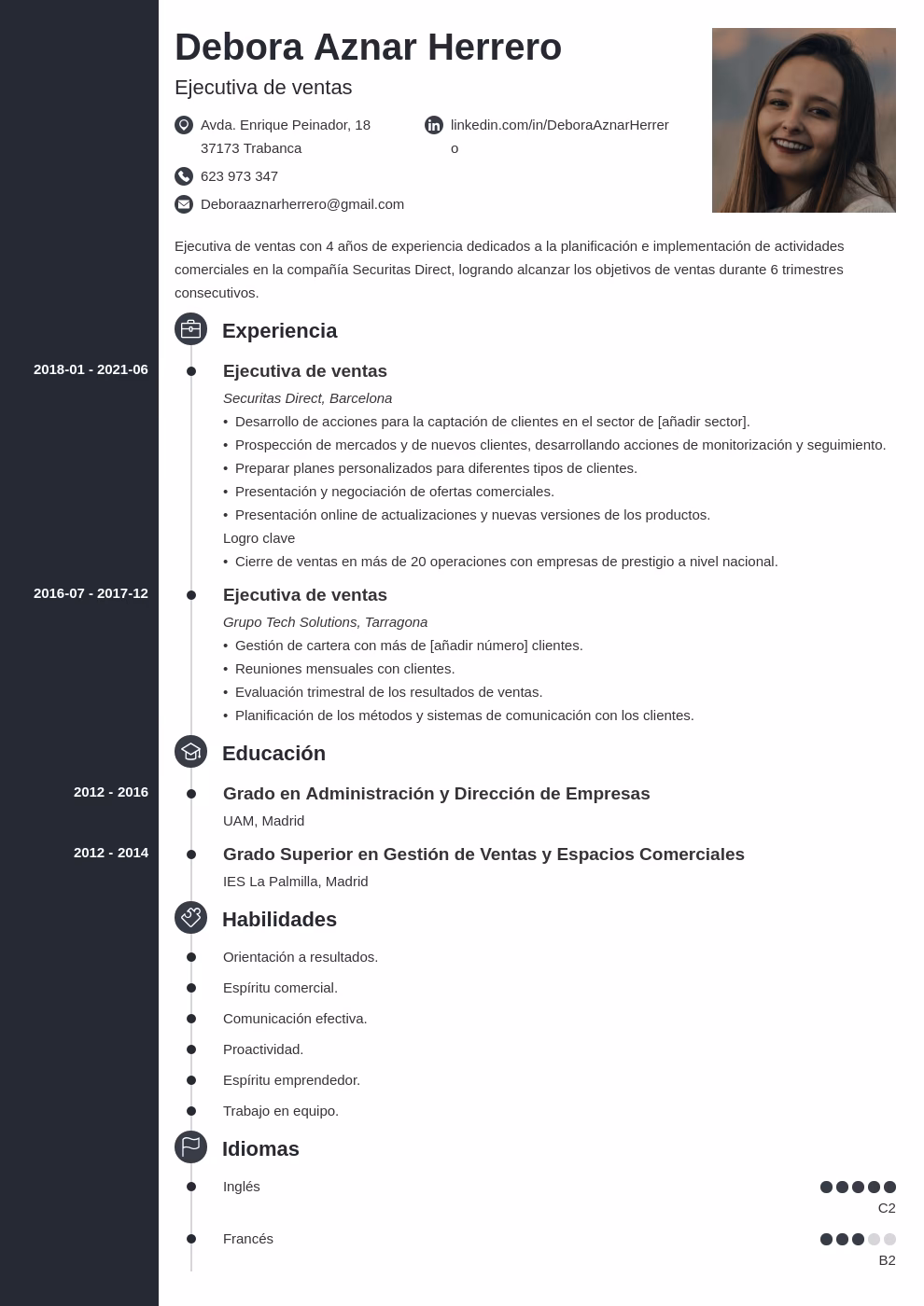 ¿Qué se pone en el objetivo de un trabajo?