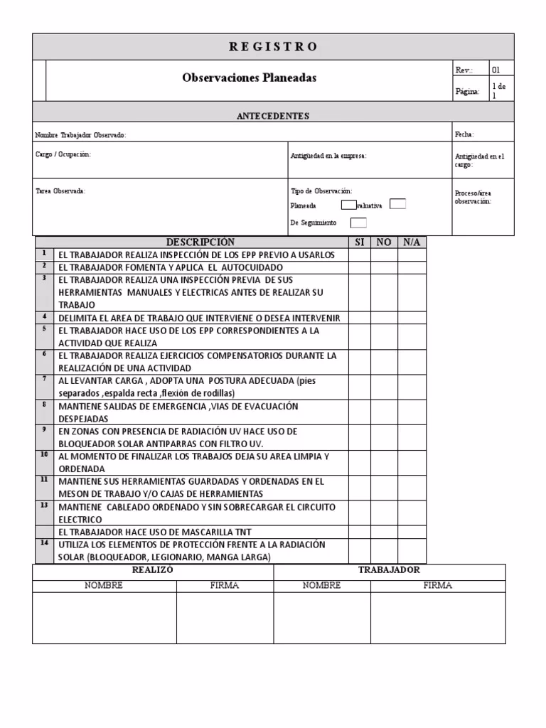¿Qué se pone en las observaciones de un trabajo?