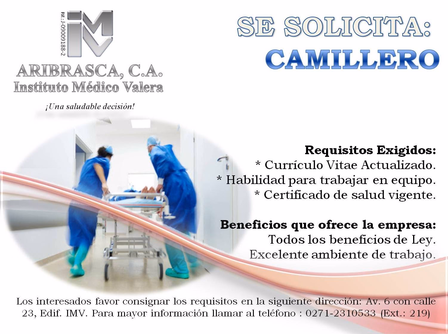 ¿Cuánto cobra un camillero?