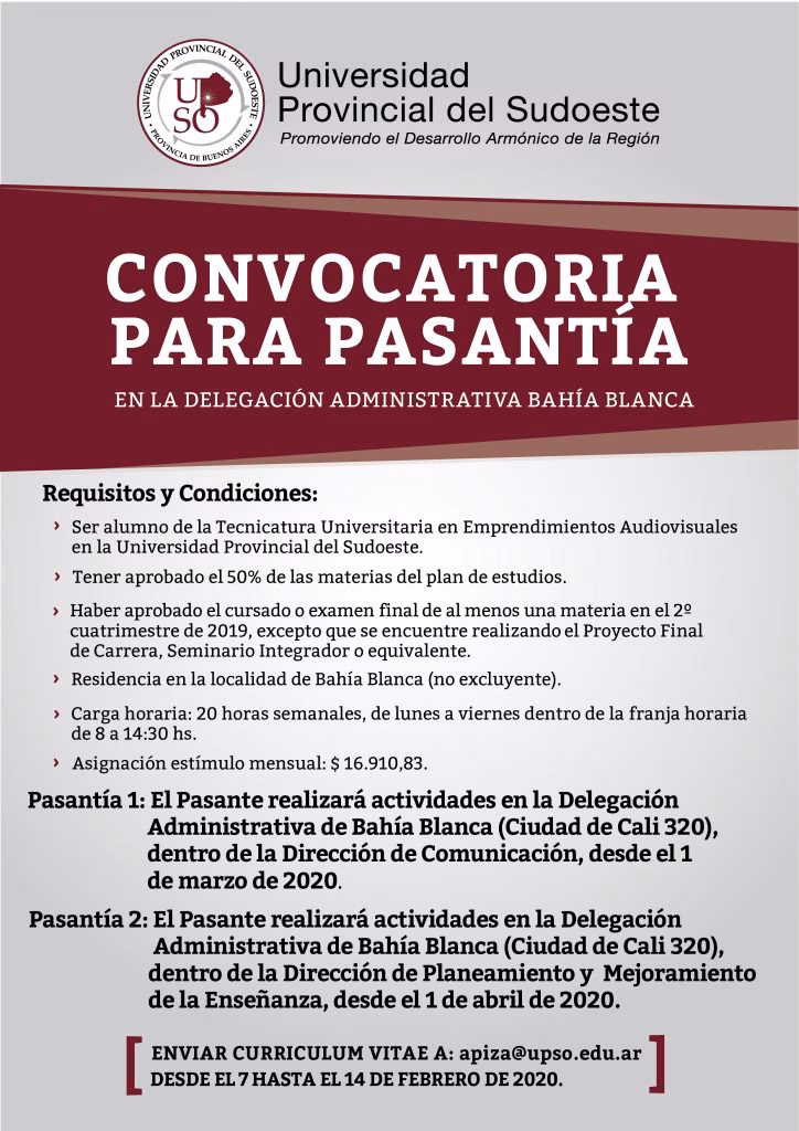 ¿Cuántos meses dura una pasantía?