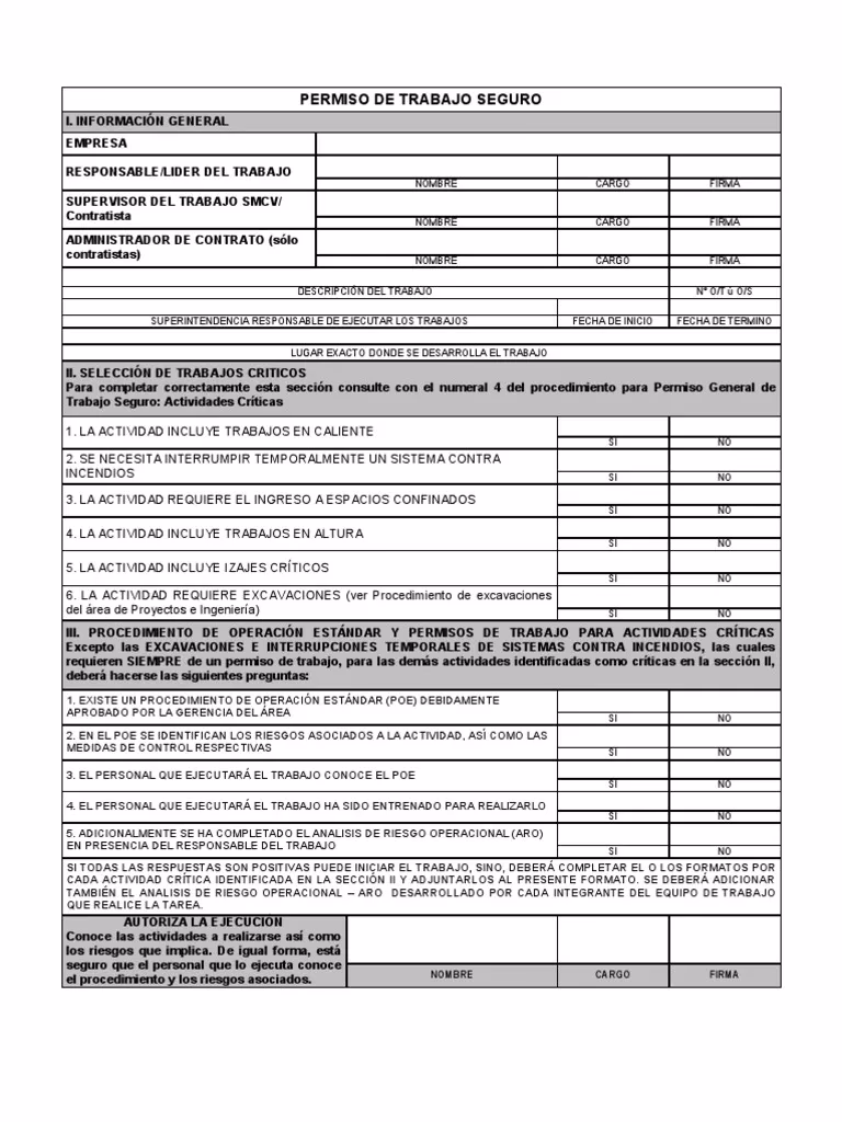 ¿Qué son los permisos de trabajo con riesgo?