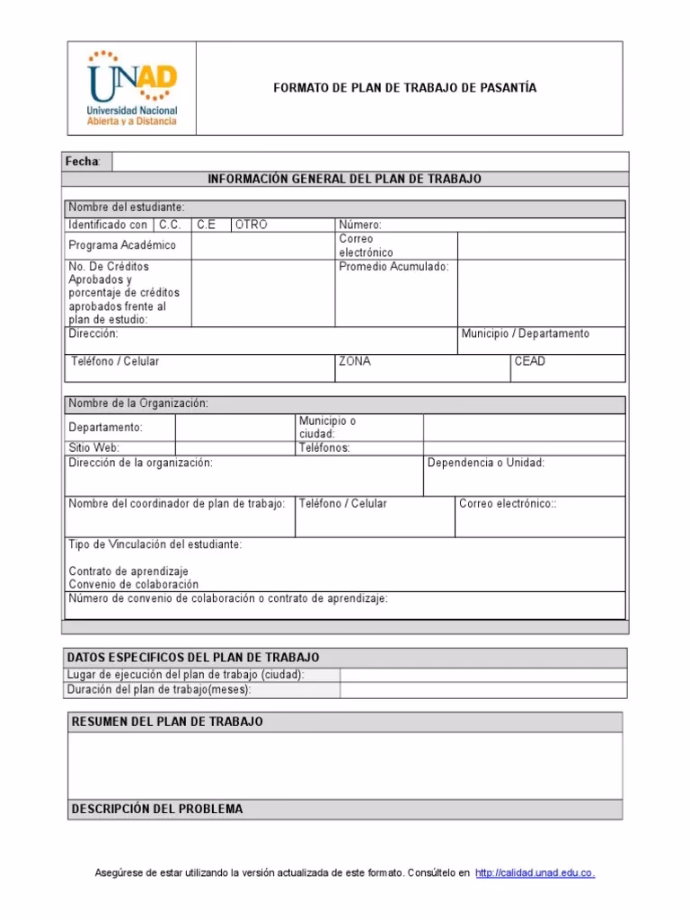 ¿Cómo escribir un plan para una pasantía?