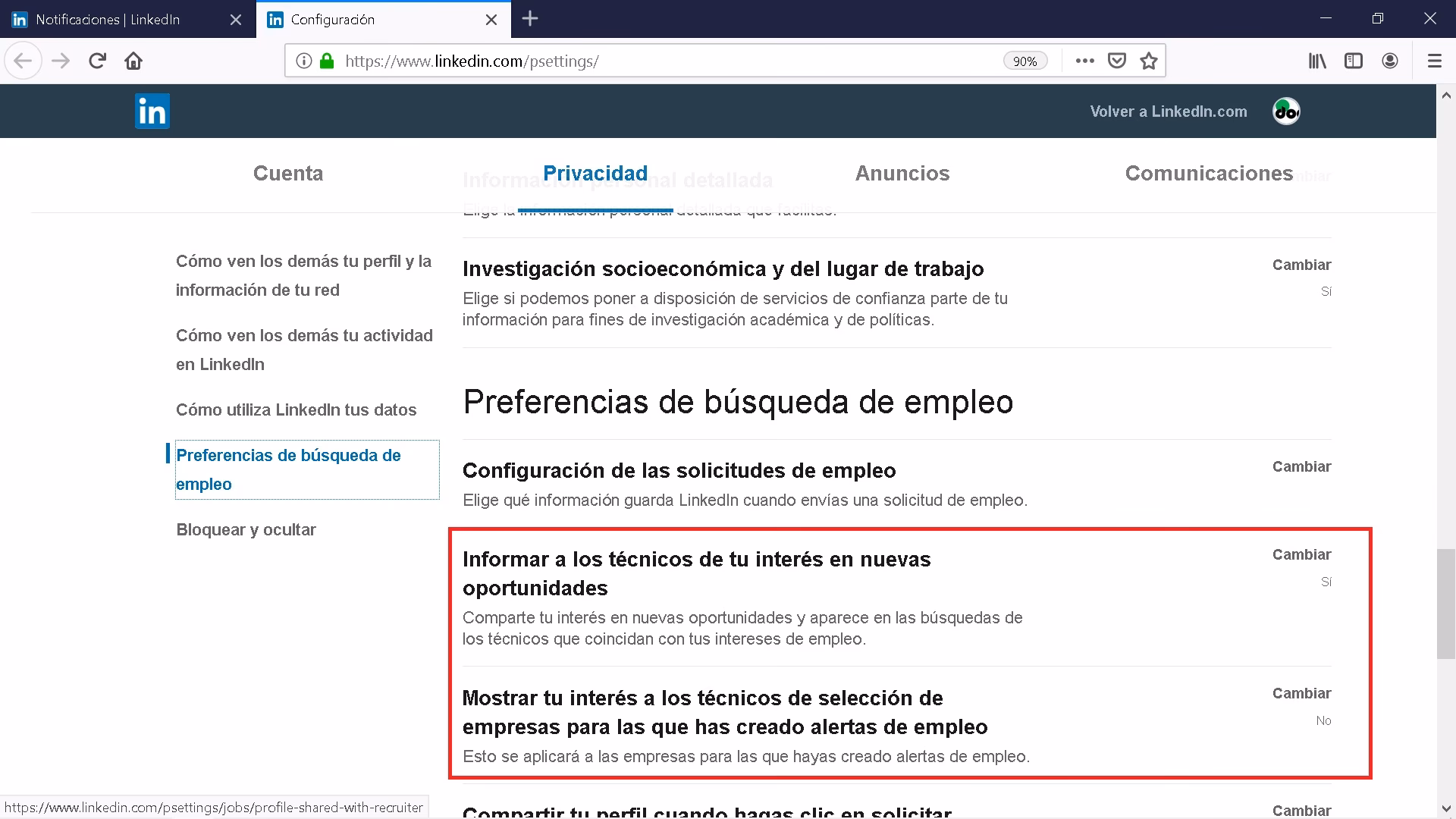¿Cómo poner en LinkedIn que estás en búsqueda activa de empleo?