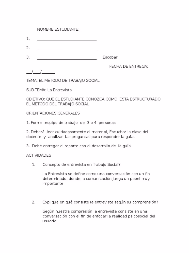 ¿Qué preguntas se hacen en una entrevista de supervisión de trabajo social?