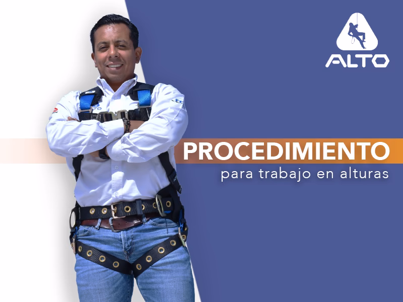 ¿Cuál es el procedimiento de trabajo seguro para trabajos en altura?