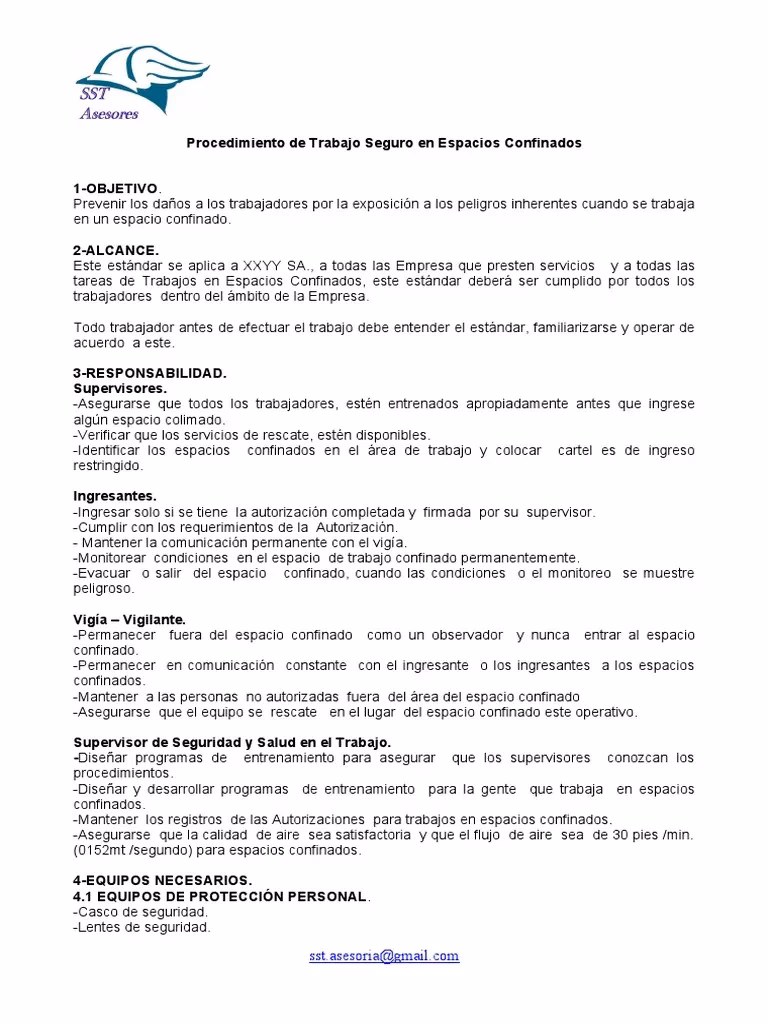 ¿Qué se necesita para trabajar en un espacio confinado?