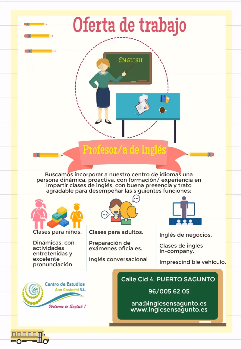 ¿Cuánto le pagan a una maestra de inglés?