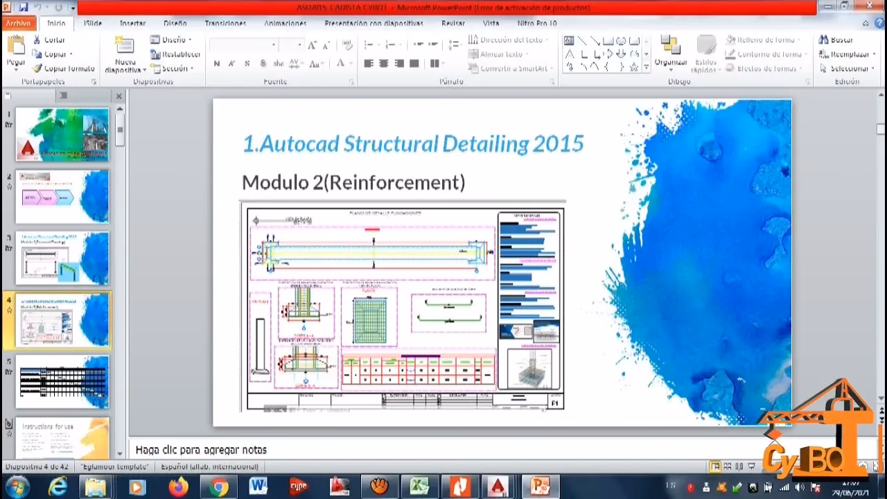 ¿Qué hace un cadista en obra?