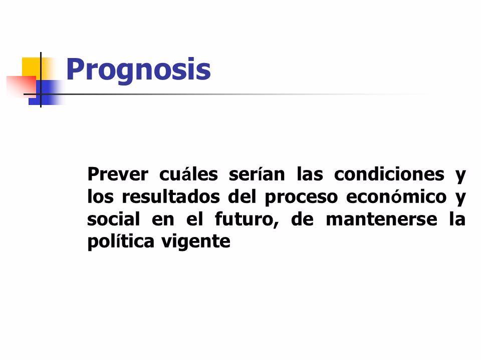 ¿Qué es la prognosis en una investigación?