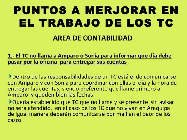 ¿Qué es una TC en contabilidad?