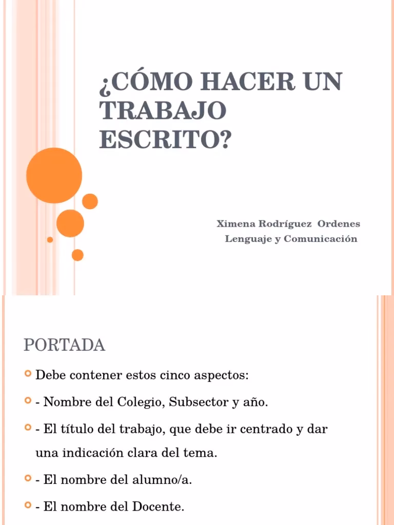 ¿Cuál es la importancia de un trabajo escrito?