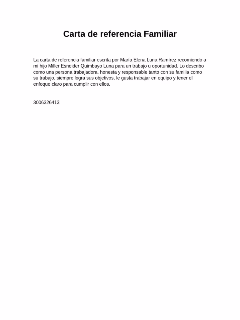 ¿Cuál es el significado de referencia familiar?