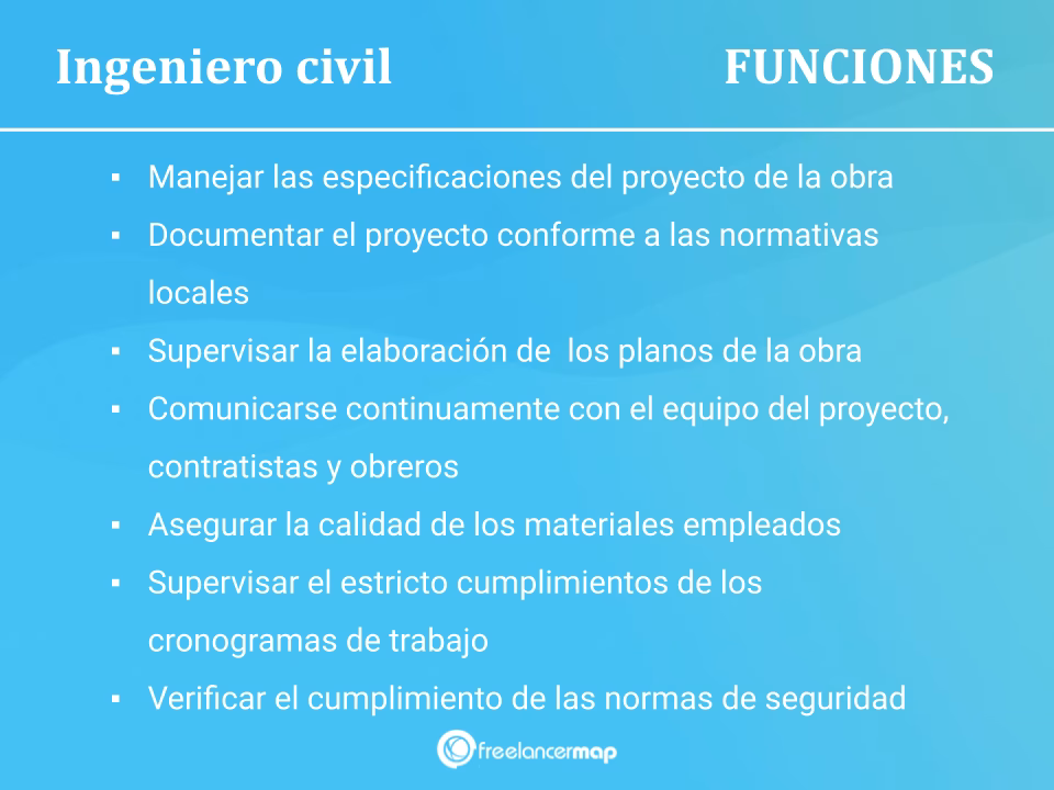 ¿Cuales son las principales tareas de un ingeniero?