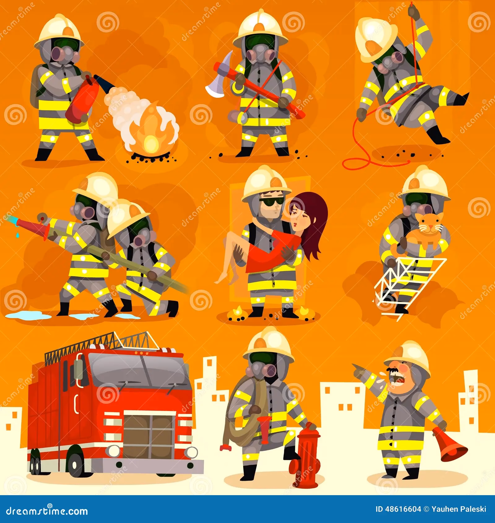 ¿Cuál es el oficio de un bombero?