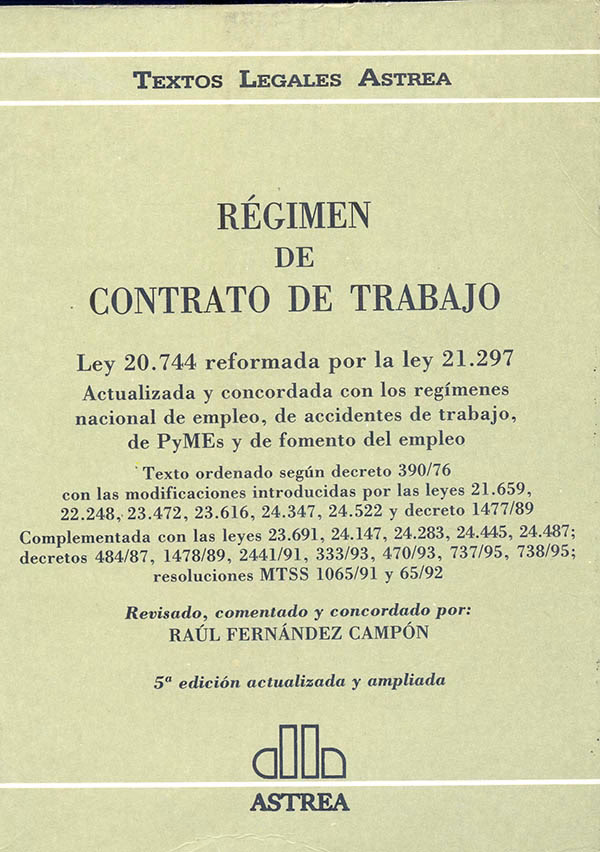 ¿Qué es el régimen de trabajo?