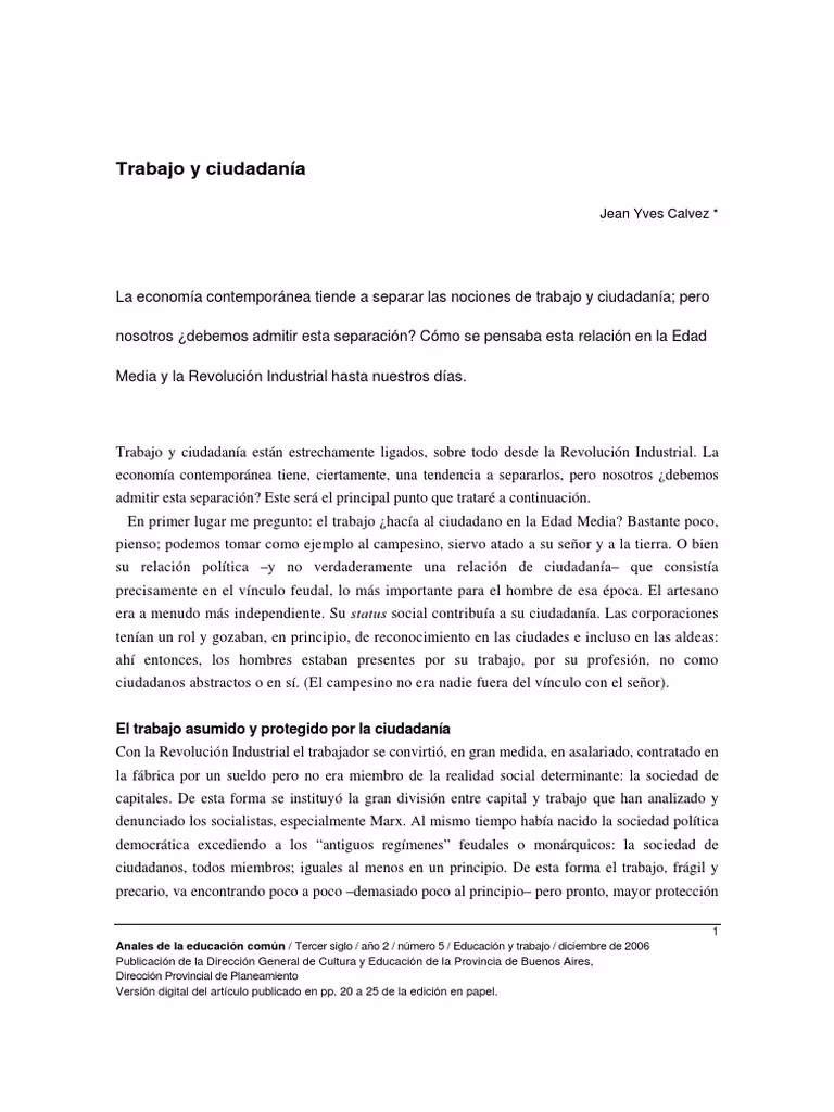¿Qué relación existe entre el trabajo y la sociedad?