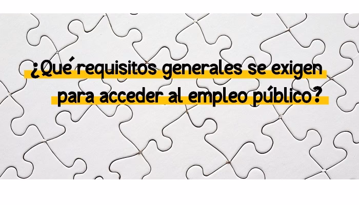 ¿Cuáles son los requisitos marcados por la ley para ser funcionario de carrera?