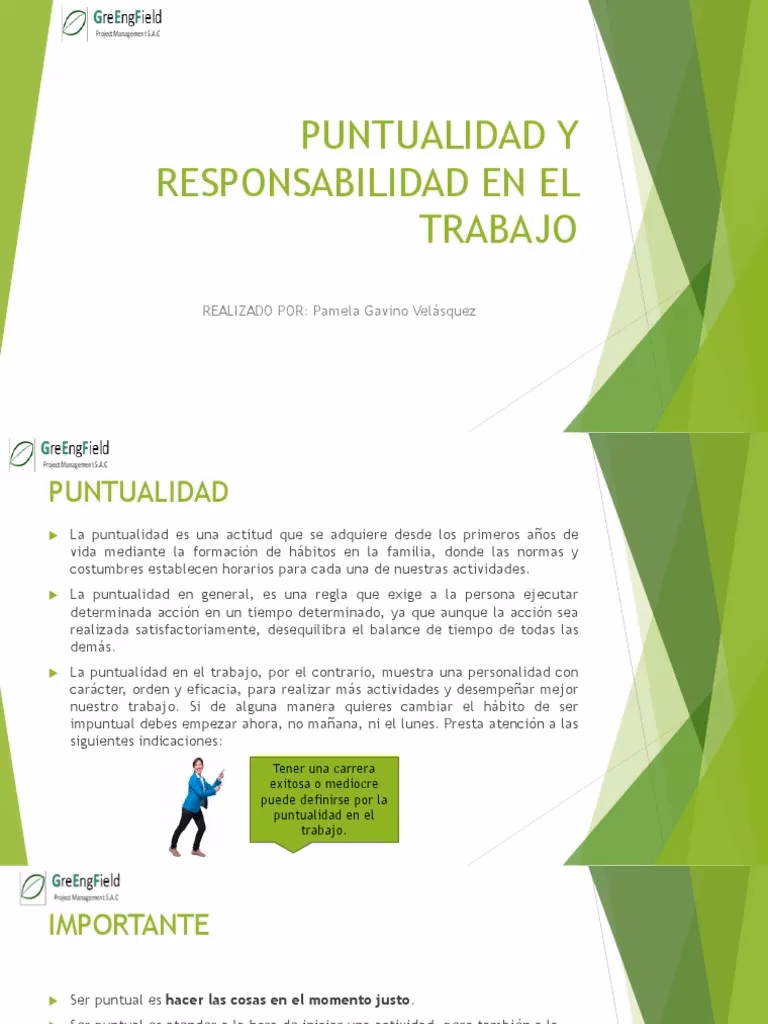 ¿Qué significa la puntualidad y la responsabilidad?
