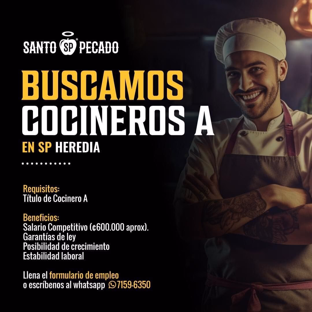 ¿Cuál es el salario de un Chef en Costa Rica?