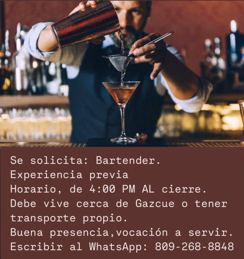 ¿Qué tan difícil es conseguir un trabajo de barman?
