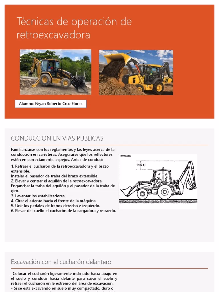 ¿Cómo ser un buen operador de retroexcavadora?