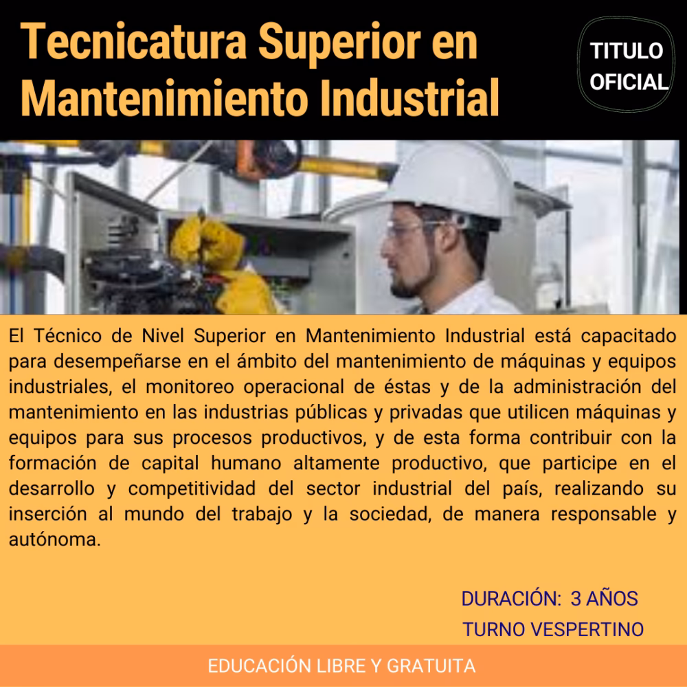 ¿Qué es lo que hace un Técnico en mantenimiento industrial?