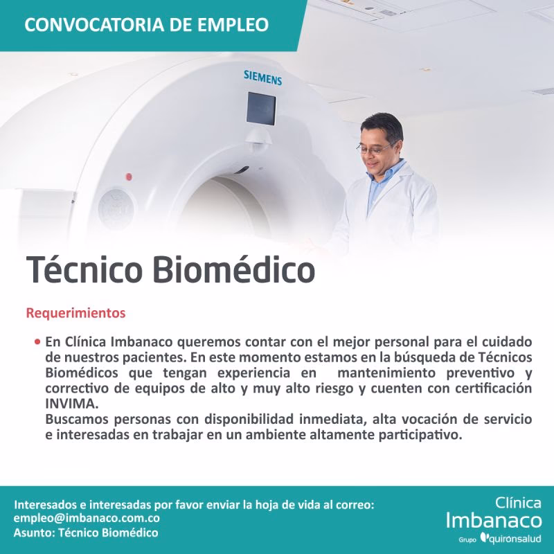 ¿Qué hace un técnico biomédico?