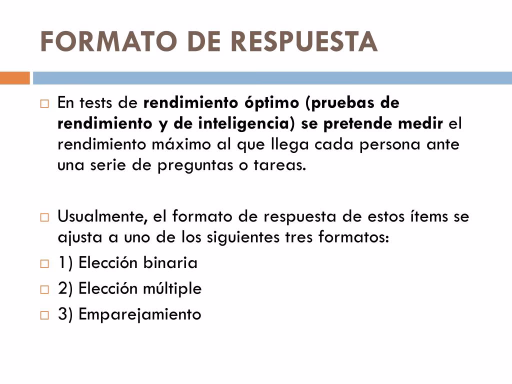 ¿Cuáles son las pruebas de rendimiento típico?