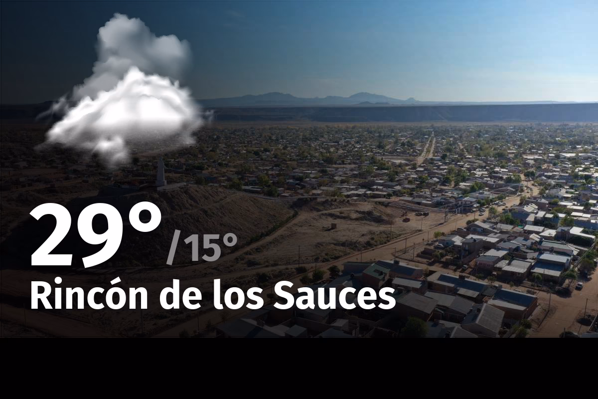 ¿Cuántos grados hacen en Rincón de los Sauces?