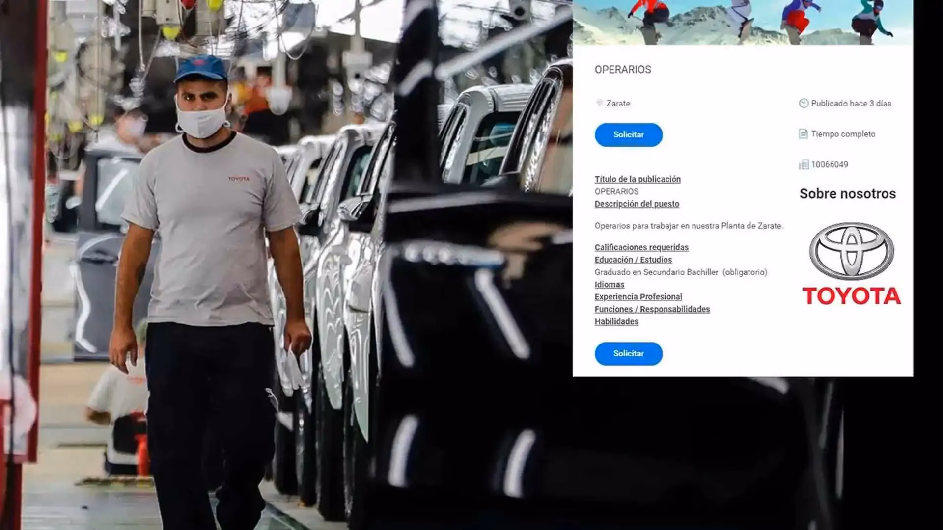 ¿Cuánto gana un operario de Toyota Zárate?