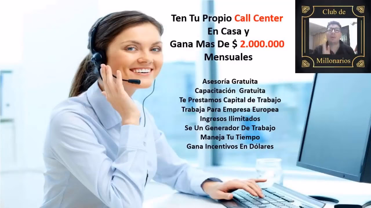 ¿Cómo funciona un call center desde casa?