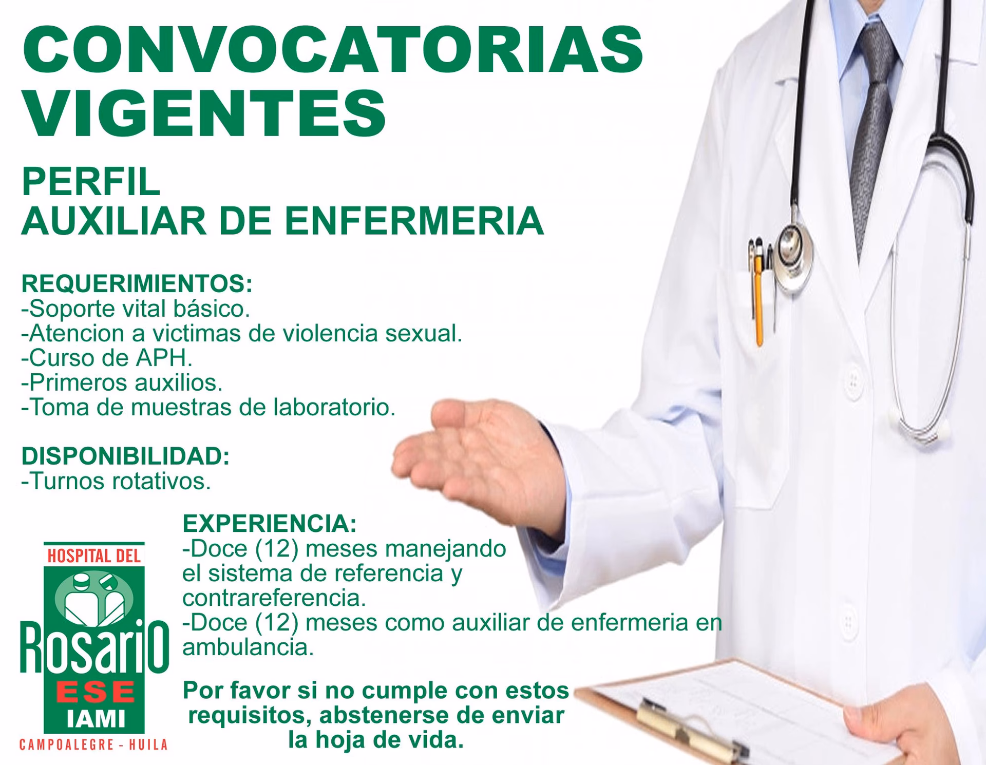 ¿Dónde puedo trabajar siendo auxiliar de enfermería?