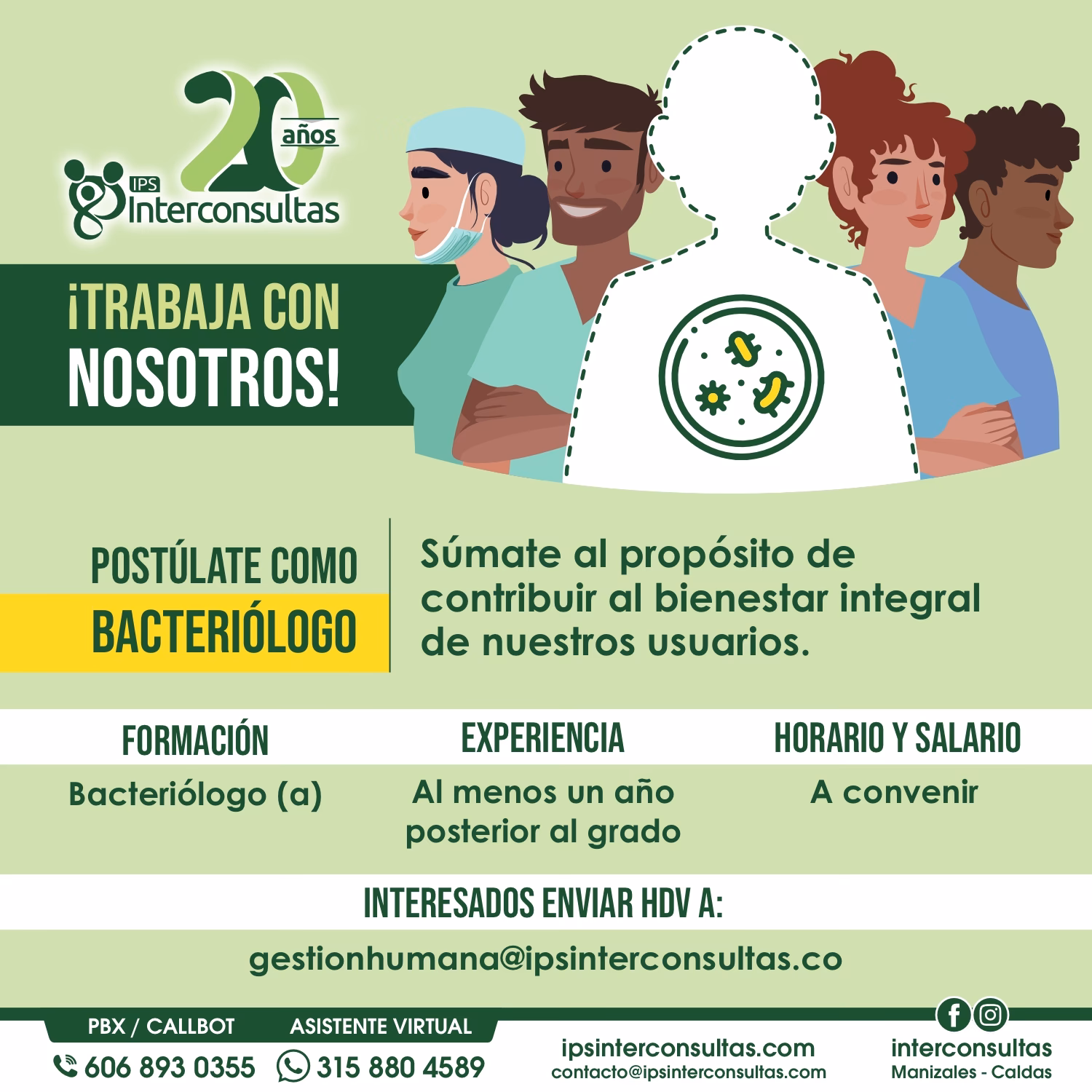 ¿Dónde puede trabajar un químico bacteriólogo parasitólogo?