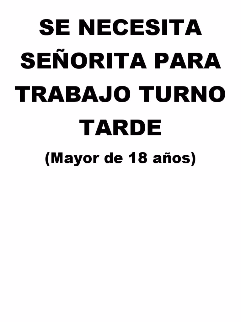 ¿Cómo son los 3 turnos de trabajo?